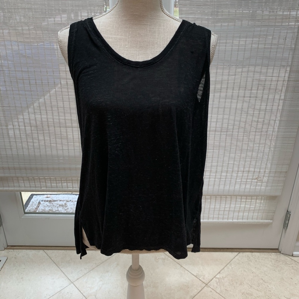“Stem” Black Tank Top | Size Large